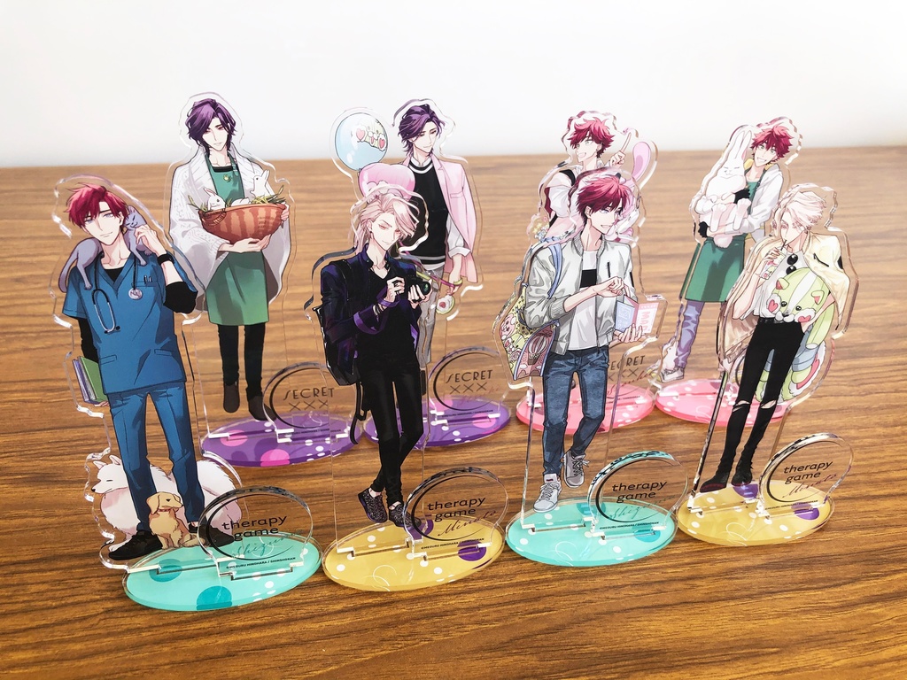 Therapy game & popular secret xxx acrylic stand set