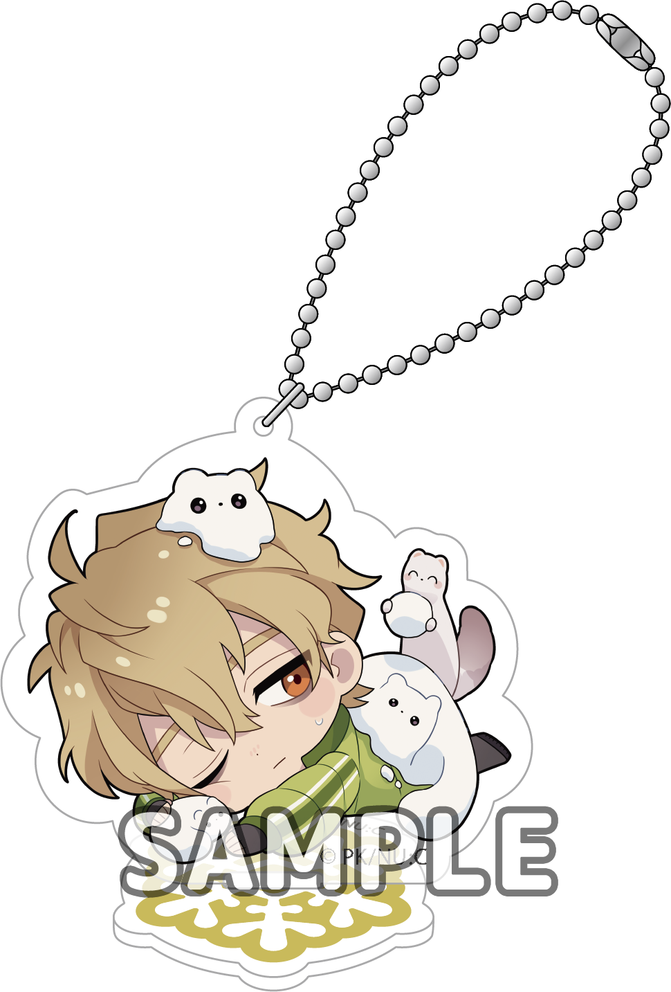 Natsusa Yunoki' Acrylic key holder collection with number24 stand